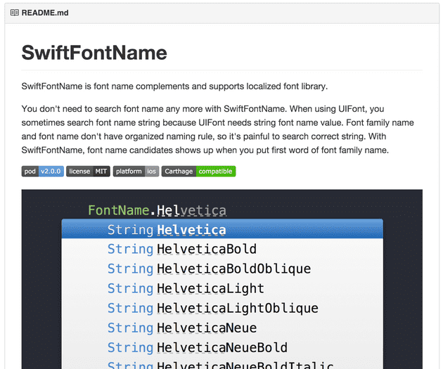 Swiftfontname